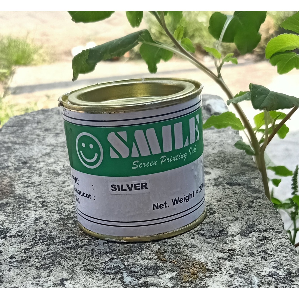 [Silver] Tinta Cat Sablon Kertas SMILE PVC 200 g