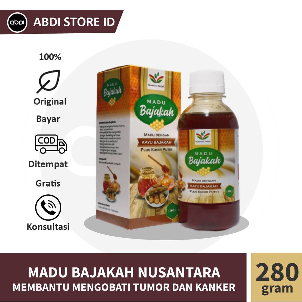 

Madu Bajakah Nusantara 280gr Obat Herbal Kanker Tumor Kista Prostat