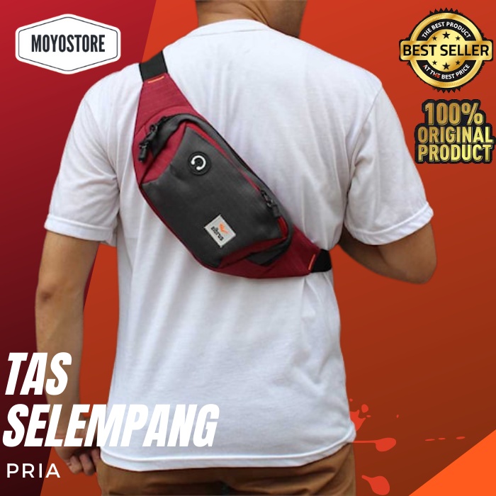Tas Waist Bag183 - Tas Sling Bag Pria Tas Waist Bag Pria  - Tas Selempang Pria Tas Pinggang Pria Tas