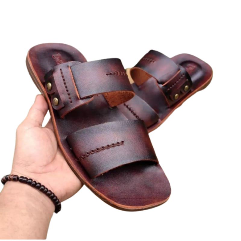 SANDAL PRIA FULL KULIT SAPI ASLI 100% BERKUALITAS
