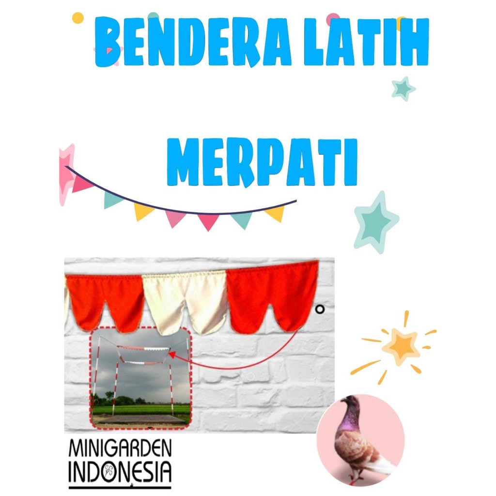 BENDERA LATIH MOTORIK BURUNG MERPATI bendera tiang lomba merpati tali kolongan