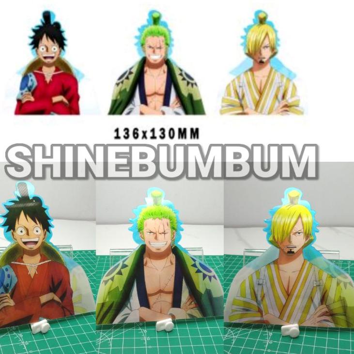 (PALING DIMINATI) 3D Sticker Lenticular Anime One Piece