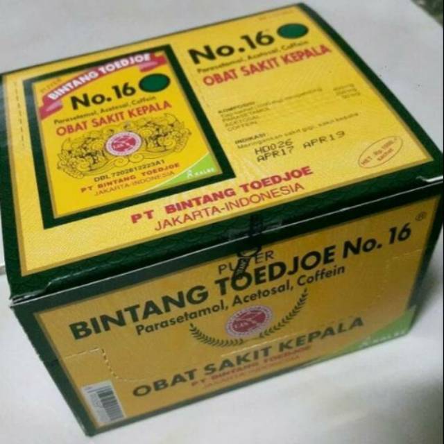 Puyer Bintang Toedjoe No 16 1 Box