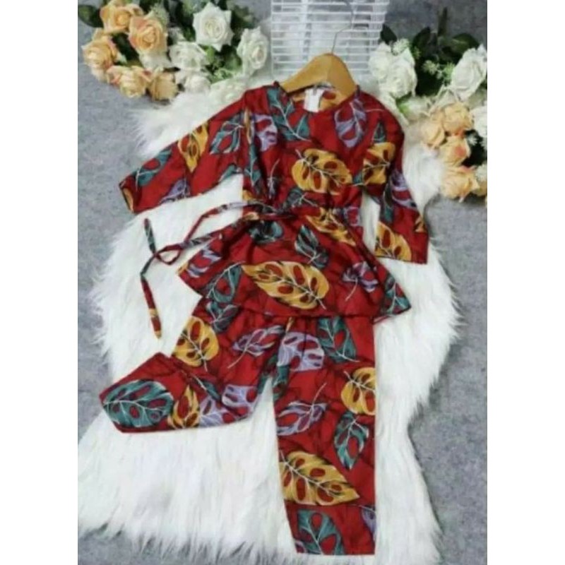 one set anak motif janda bolong terbaru // setelan anak motif janda bolong