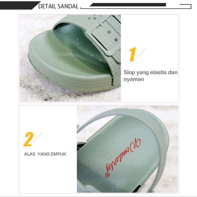 2027-5 [WONDERLY] Sandal Wanita 2 in 1 Jelly / Sendal Wanita Wonderly / Sandal Selop Karet / Sandal Tali 2 / Sandal Ban 2 / Sandal Ikat / Sandal Sepatu Karet