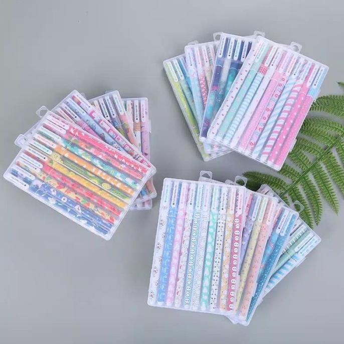 

favorit] Pulpen Gel Pen Warna Warni 10in1 Motif Lucu