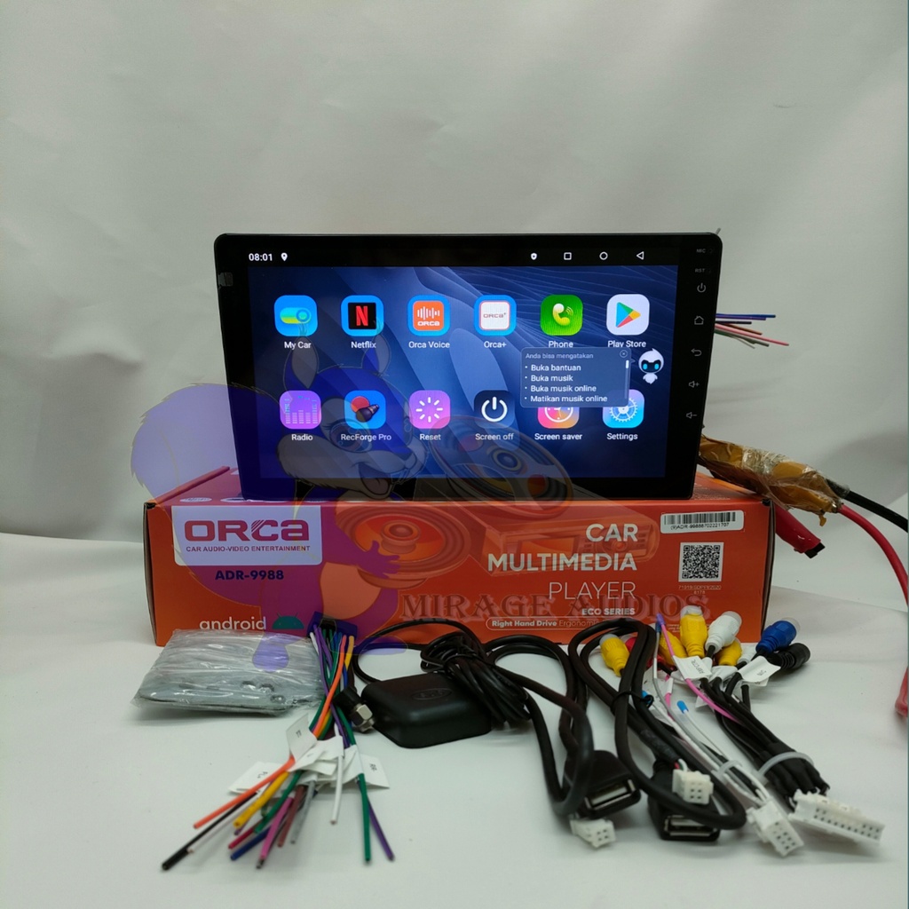 Head Unit Android Orca ADR- 9988 Eco Series Ram 2GB-16GB 9 Inch New-4