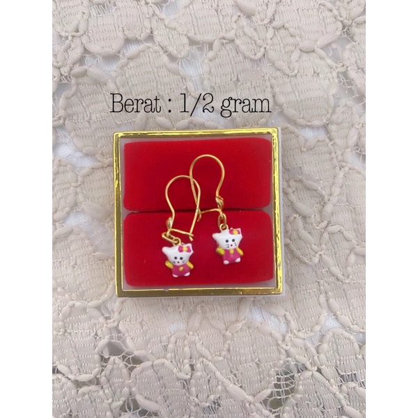 Anting Anak hello kitty emas muda