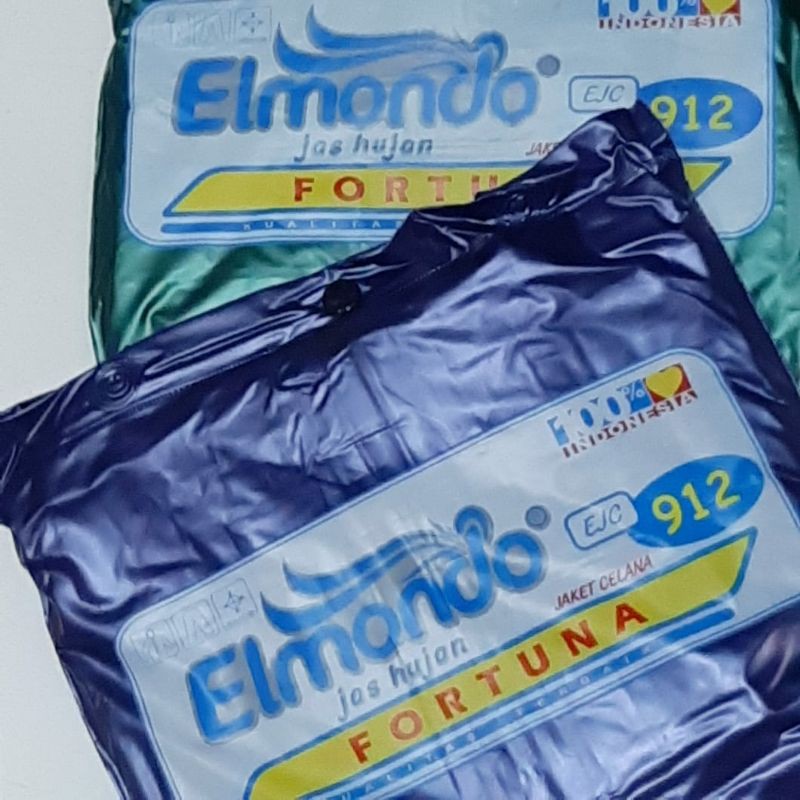 r/n ,JAS HUJAN SETELAN BAJU CELANA , ELMONDO 912 FORTUNA , BAHAN METALIK LEMBUT ALOT