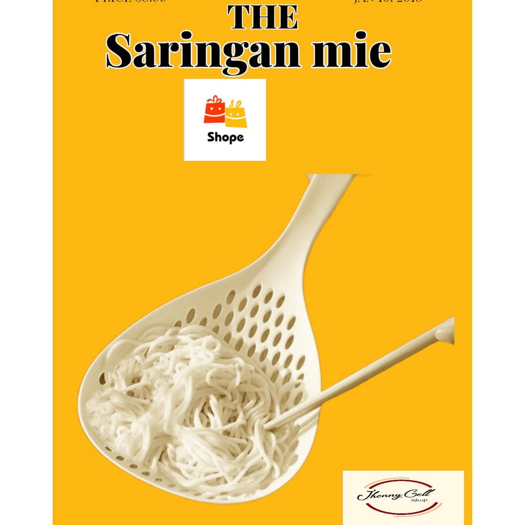 (JC) sendok mie//saringan mie sup mie tirisan//rebusan sayur daging //peralatan masak