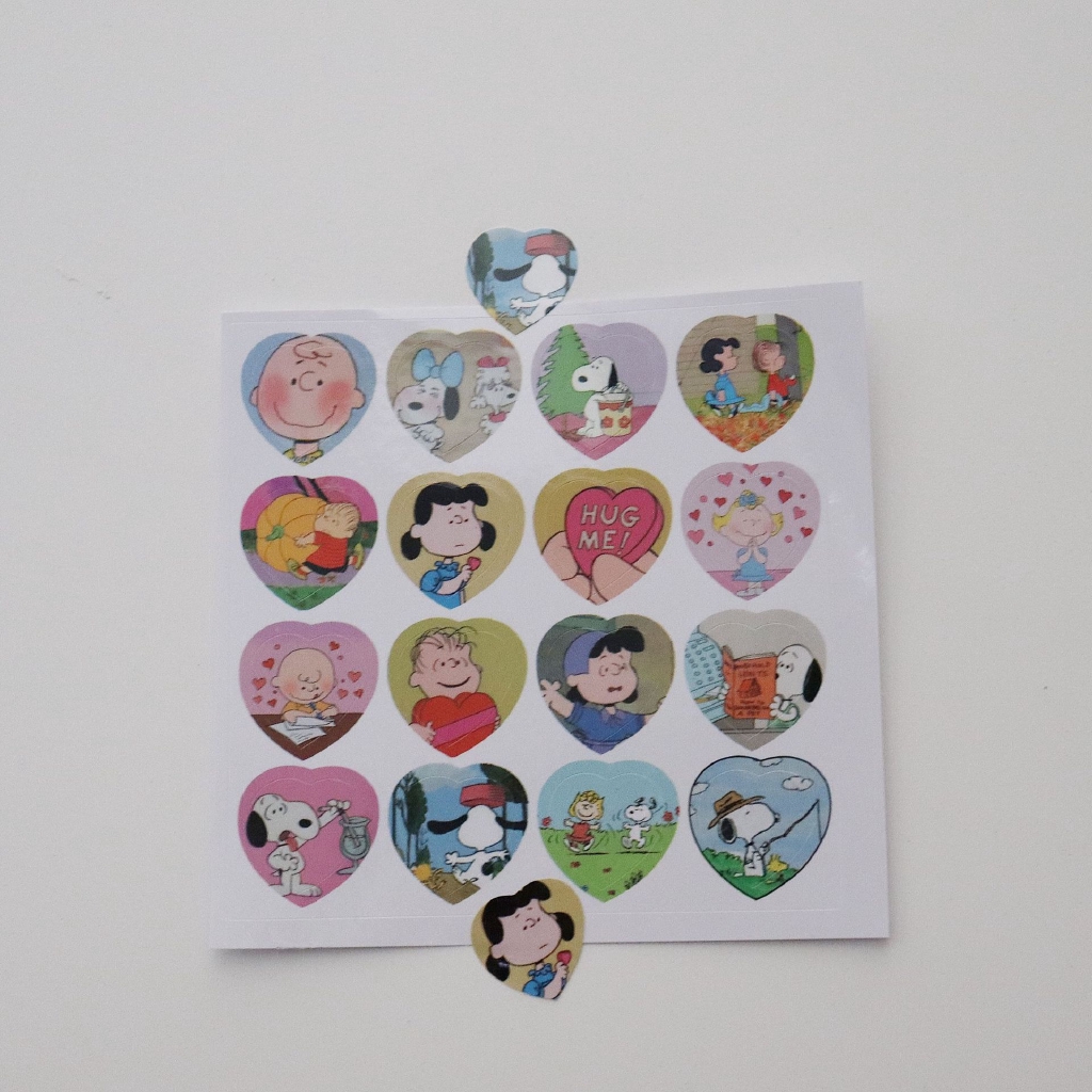 Korea Selatan ins wind kartun Snoopy stiker Jepang lucu Charlie akun stiker tangan