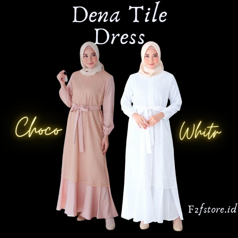 GAMIS/GAMIS TERBARU/DENA TILE DRESS/BUSUI FRIENDLY/GAMIS REMAJA