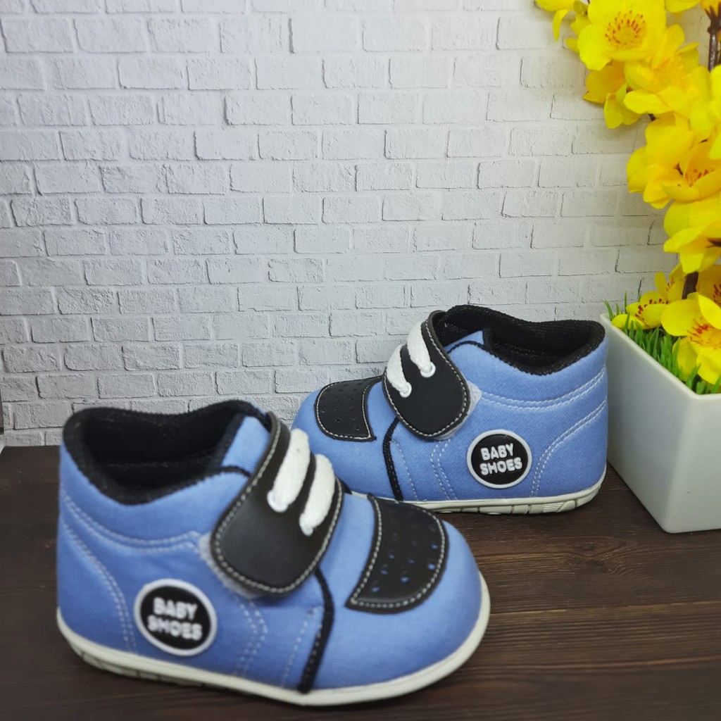 [TAMAN SEPATUKU] SEPATU TRENDY MURAH SNEAKER ANAK LAKI-LAKI BABY SHOES 12 3 TAHUN SOL BUNYI CIT CIT GAX10