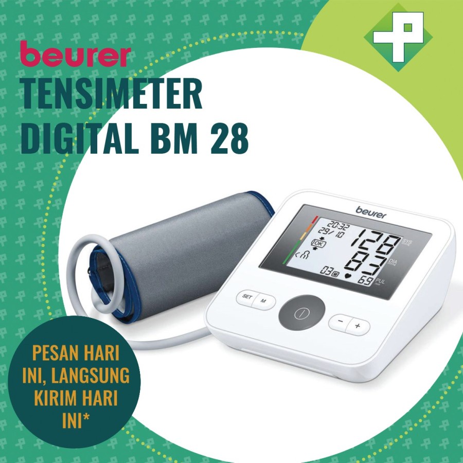 Tensimeter Digital Beurer BM 28 + Adaptor / Alat Ukur Tensi Darah