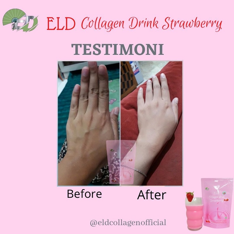 ELD COLLAGEN DRINK ORIGINAL PEMUTIH PELANGSING