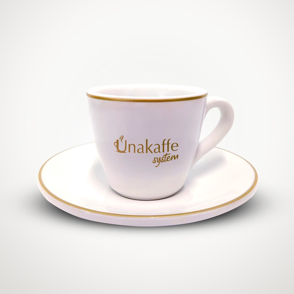 CUP & SAUCER EXCELSO UNAKAFFE 100ML
