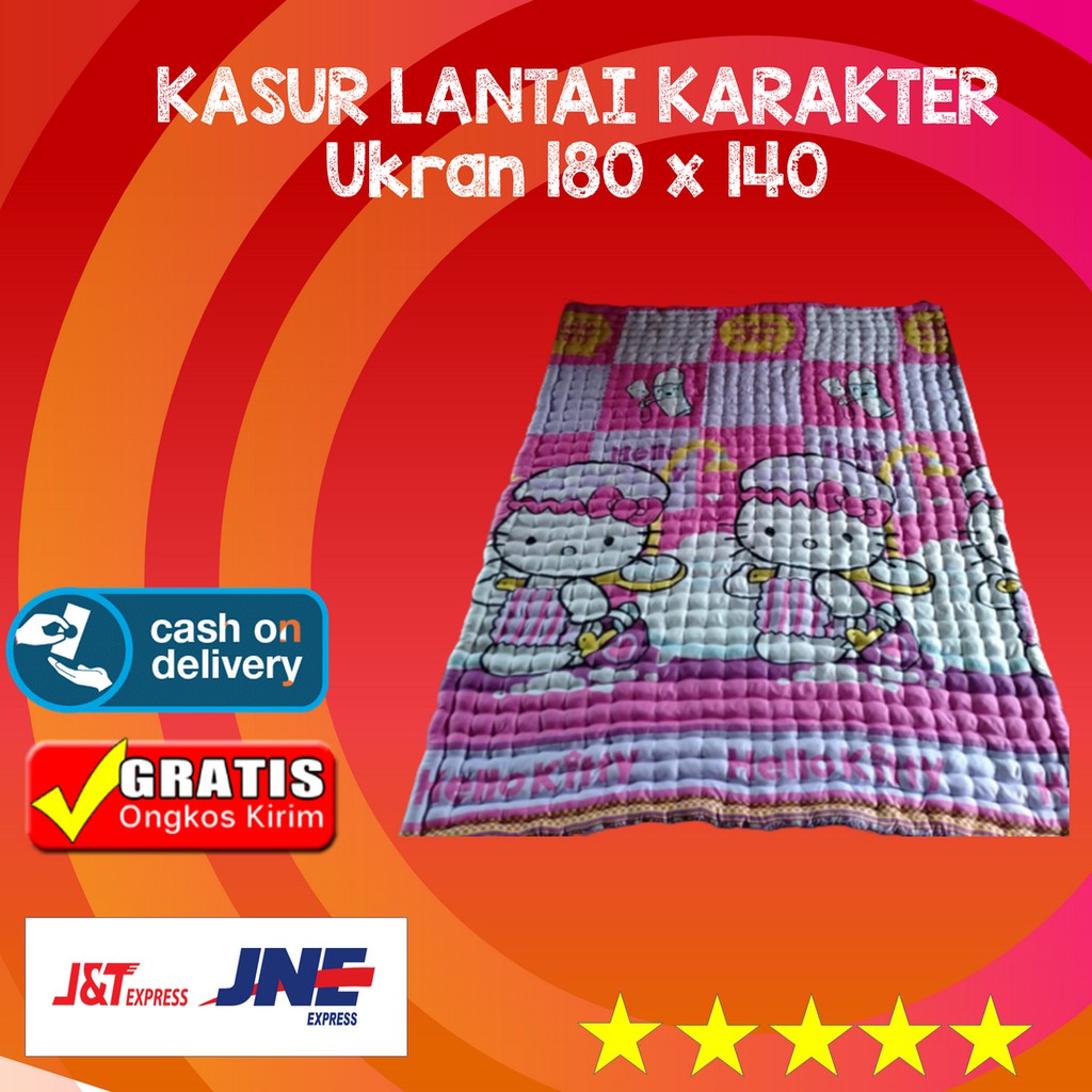 BISA COD KASUR LANTAI KARAKTER ANAK HELLOKITY PINK UK BISA COD KASUR LANTAI KARAKTER ANAK HELLOKITY PINK UK