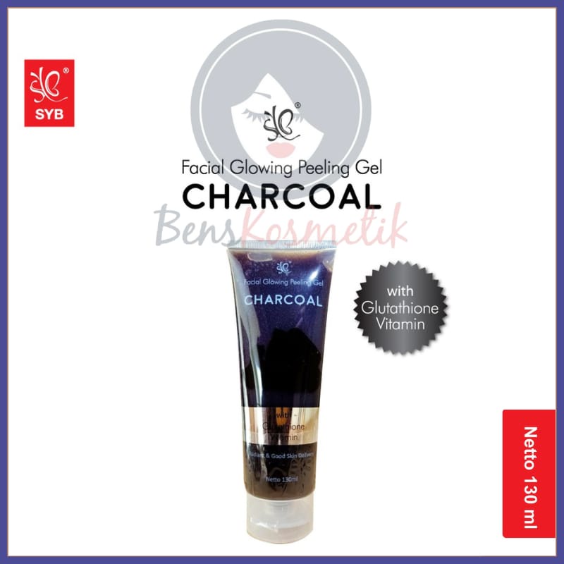 FACIAL GLOWING PEELING GEL CHARCOAL BLACK WITH GLUTHATION by syb