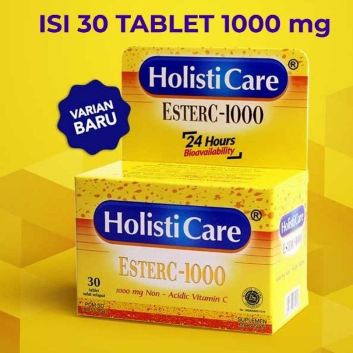 READY original ESTER C holisticare 30 tablet VITAMIN C non acid lambung aman (bisa COD)