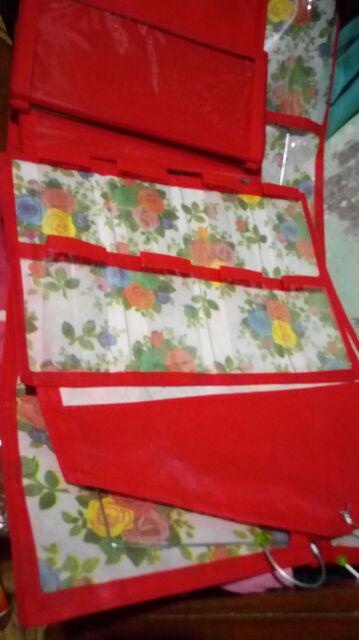 [bisa Cod] Promo Murah Rak Gantung Set 4in1 Motif Full Resleting [hbo Hso Hjo +underwere]