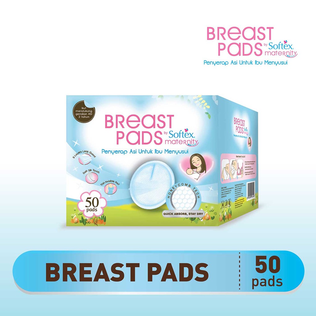 Morinz Baby Safe BPS 16s dan 60s / Softex 50s Breast Pad Maternity (Kemasan Baru)