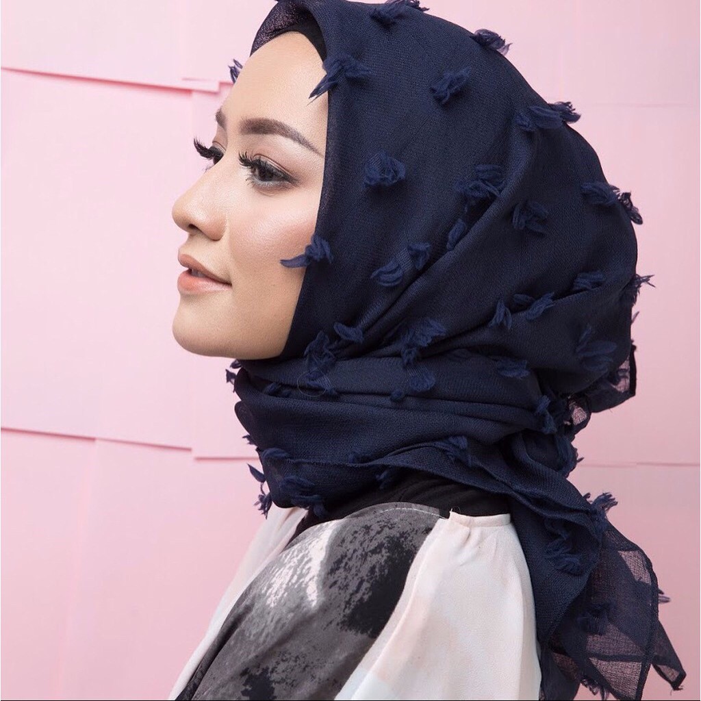 Jilbab rubiah murah / ruby / linen ruby / square