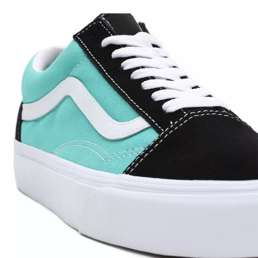 SEPATU VANS OFF THE WALL | OLD SKOOL CLASSIC SPORT BLACK  / WATERFALL