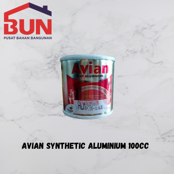 AVIAN CAT MINYAK ALUMINIUM 100 cc SILVER BRONZE PERAK CAT BESI ALUMUNIUM PAINT [AVIAN BRANDS]