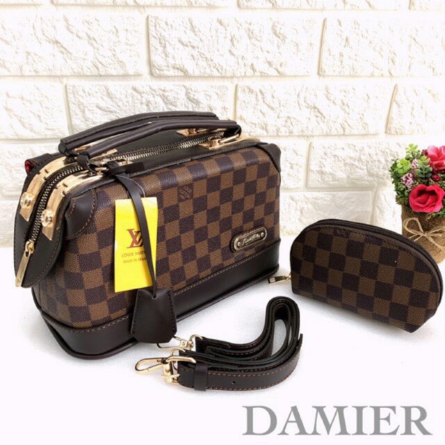 Tas DAMIER MONO DOCTOR import tas batam set dompet