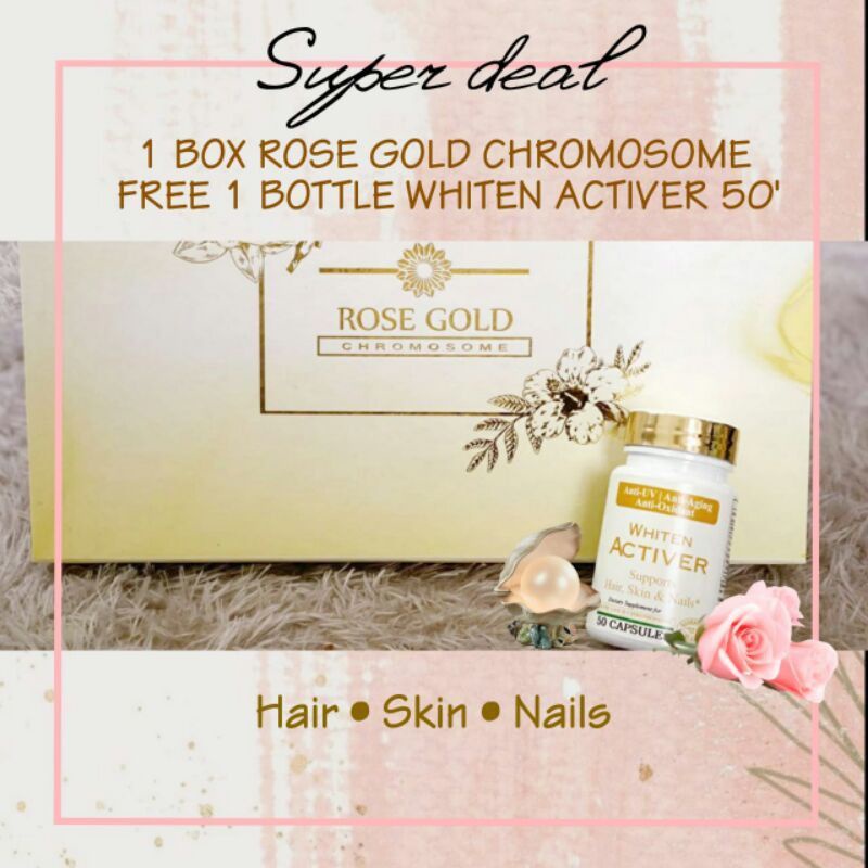 Rose Gold Chromosome Bonus Whiten Activer 50'