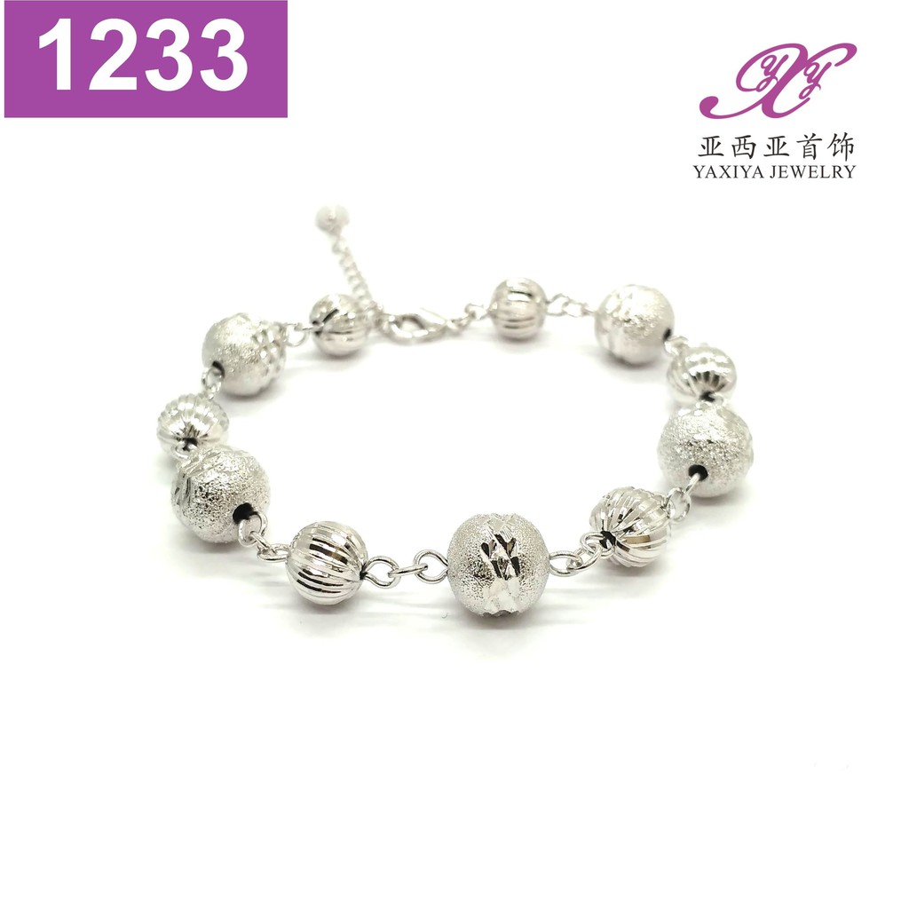 Gelang Jurai Emas putih Perhiasan imitasi Yaxiya Jewelry 1233