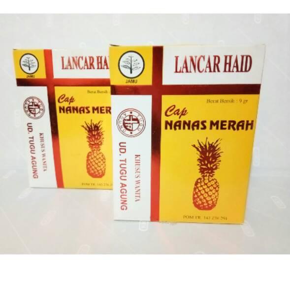 Jamu LANCAR HAID cap NANAS MERAH ,.