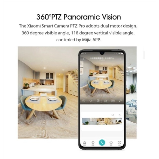 Xiaomi Mi 360° Home Camera PTZ Pro 2K Kamera CCTV Rumah Bayi 3MP