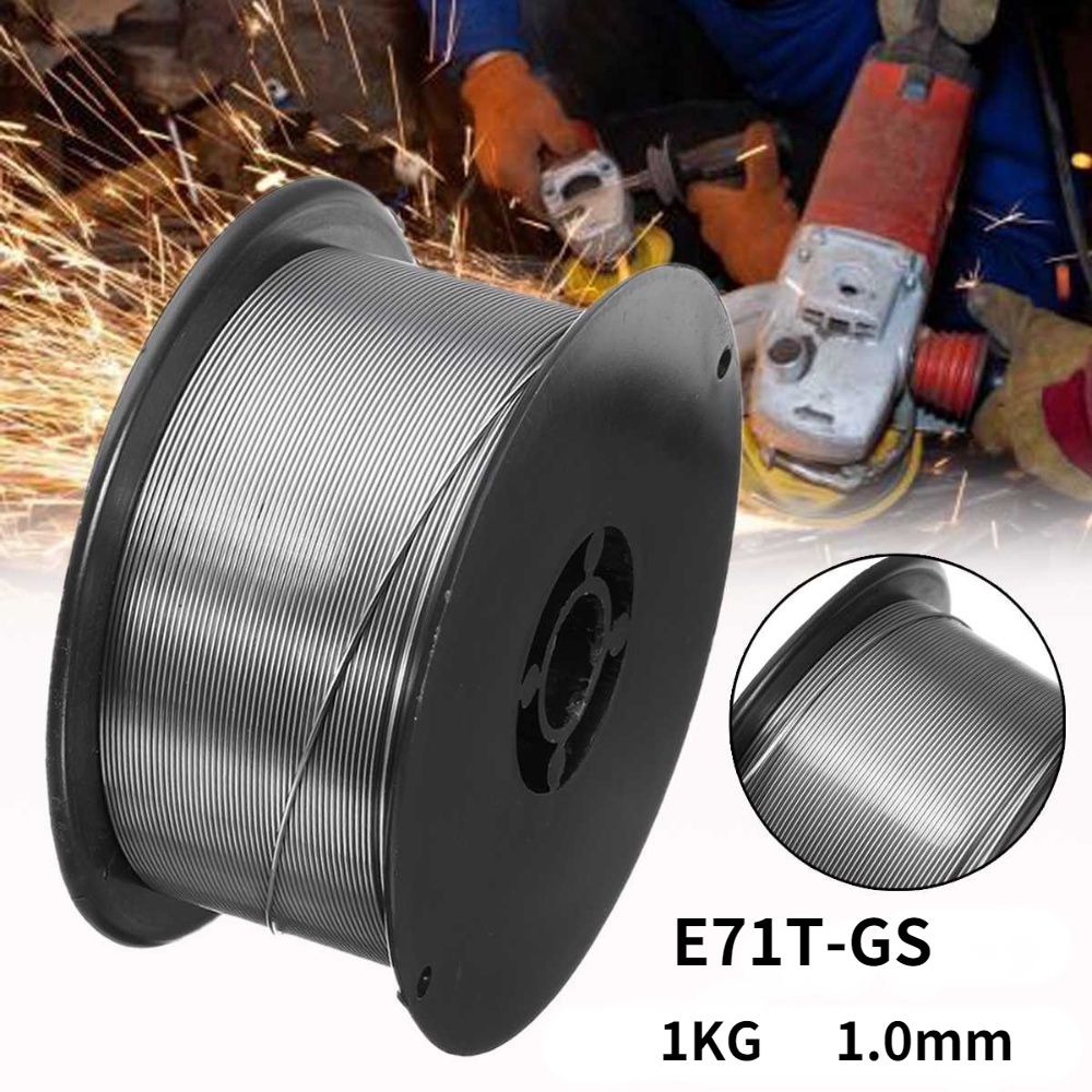 Kawat Las CO2 Flux Core Wire MIG 1.0MM 1Kg E71T-GS Tanpa Gas CO2 Benz