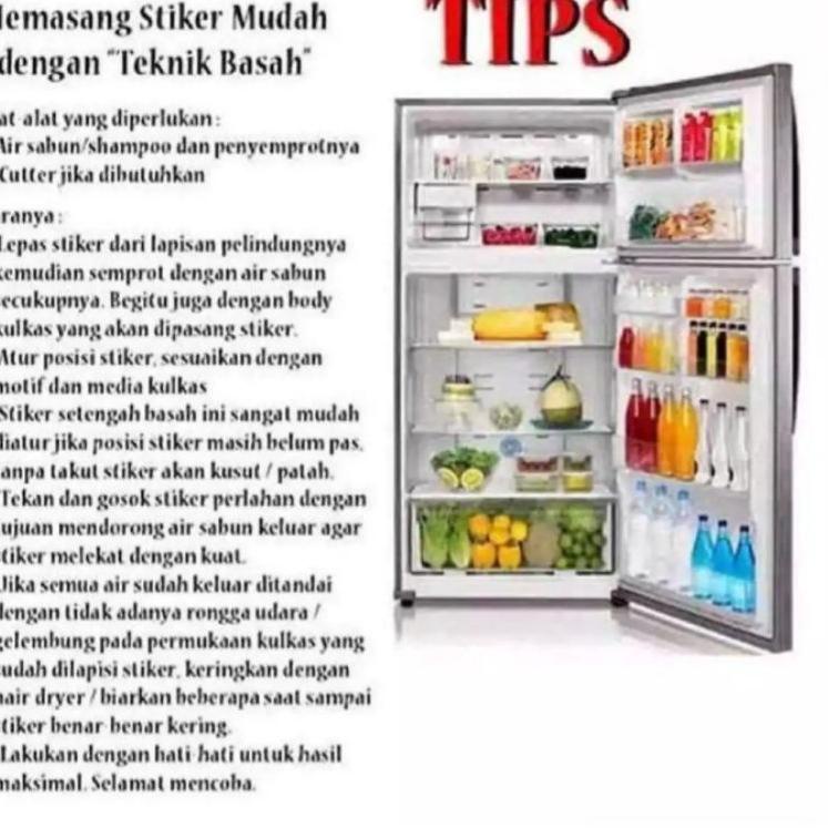 Stiker Kompor 2 Tungku Motif Papan Polos 4E9