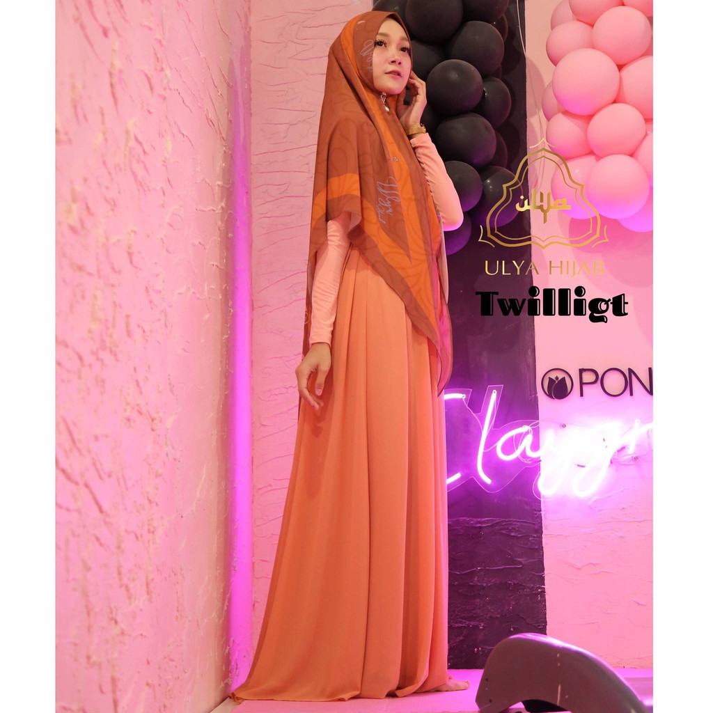 Ulya Hijab Gamis Syari Baju Muslim Wanita Twillight