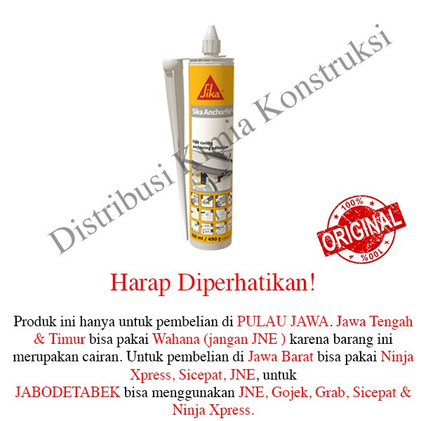 Chemical Anchor Sika AnchorFix 1 / lem beton / lem angkur