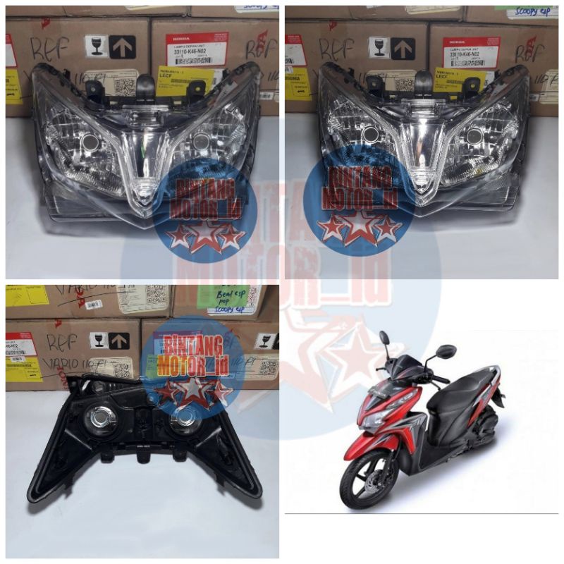 REFLEKTOR LAMPU DEPAN HONDA VARIO TECHNO 125 2013-2015 ( ORI & LOKAL)