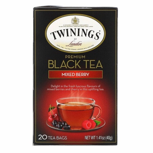 

Teh Twinings of London Premium Black Tea Mixed Berry 20 x 2 Gram