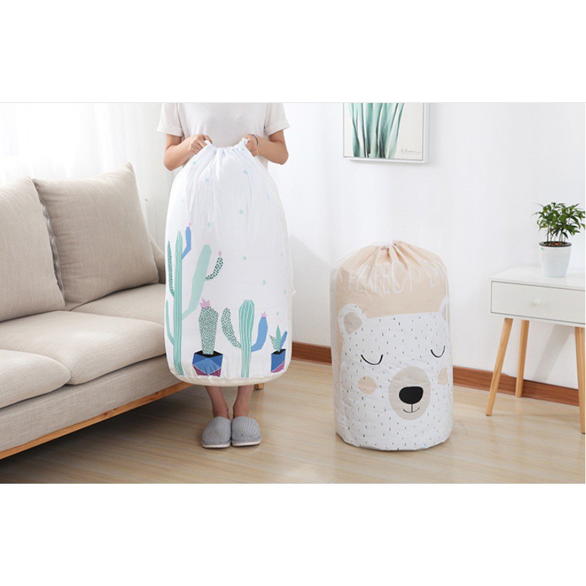 Peva Storage Bag Tas Tempat Penyimpanan Pakaian, Selimut Dan Bed Cover Quilt Bag Besar K369