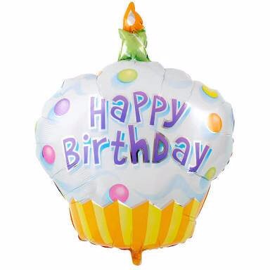 balon foil cup cake mini happy birthday