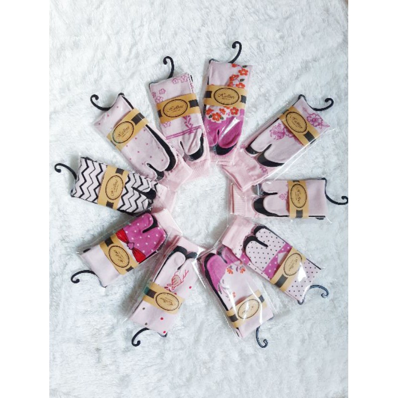 [COD bisa] Kaos Kaki Jempol Muslimah Random Telapan Hitam TIDAK BISA PILIH MOTIF