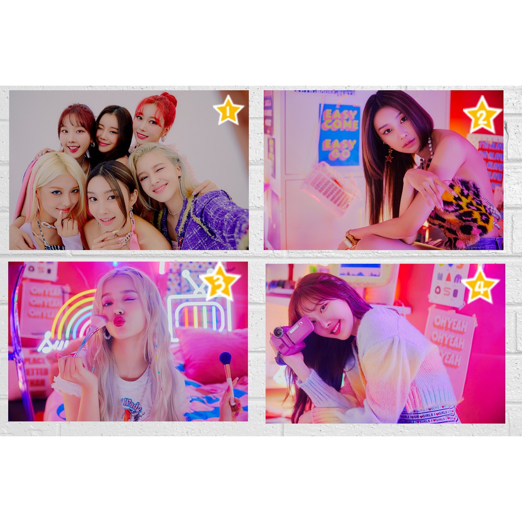 POSTER MOMOLAND Ready or Not Ahin Hyebin Jane Jooe Nancy Nayun KPOP girl band hiasan dinding