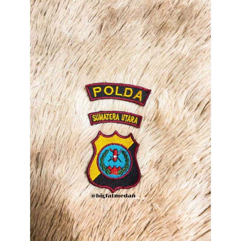 Patch Logo, Bordir 1 Set Logo / emblem Polda (Custom Polda Se-Indonesia)