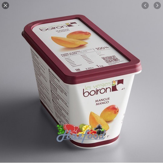 

Boiron Fruit Mango PUREE 1kg Frozen Food Import Sari Rasa Buah Mangga