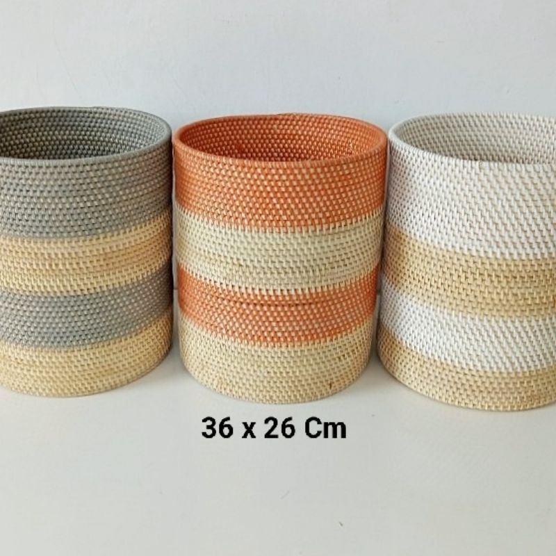 Dustbin Rattan - Tempat Sampah Rotan