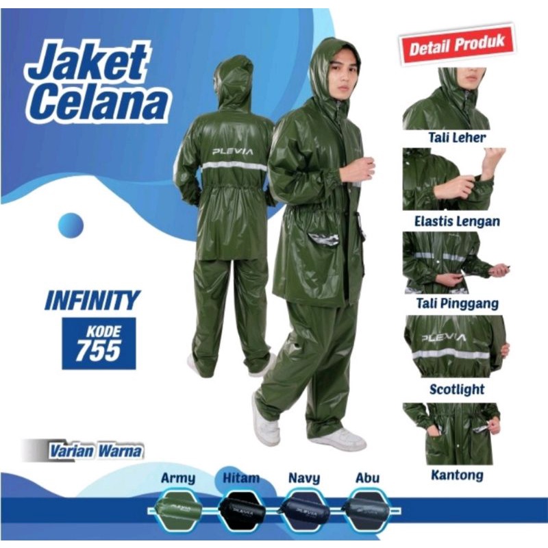 Jas hujan baju celana plevia infinity 755