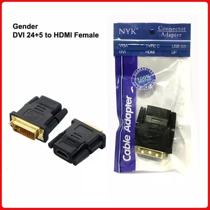 Connector DVI 24+1 To HDMI / Gender DVI To HDMI / DVI To HDMI NYK
