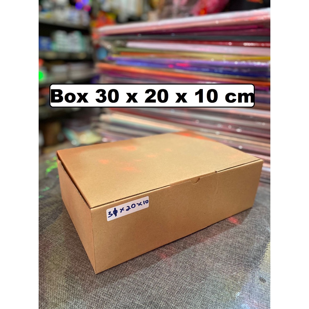 Box Kotak Kardus 30 x 20 x 10 cm , Box Die Cut, Kotak Kado , Packaging