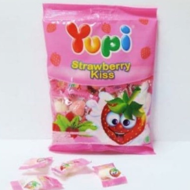 

YUPI STRAWBERRY KISS 120GRAM PERMEN YUPI STRAWBERRY KIS MURAH BANDUNG